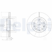 BG4141 Brzdový kotouč DELPHI