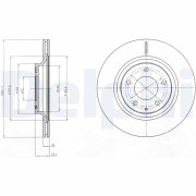 BG4182 Brzdový kotouč DELPHI