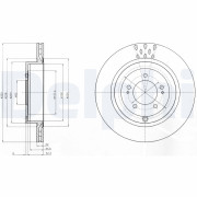 BG4204C Brzdový kotouč DELPHI