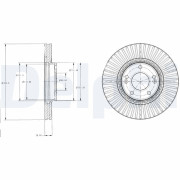 BG4309 Brzdový kotouč DELPHI