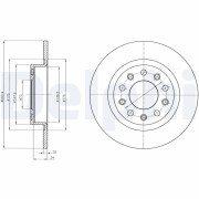 BG4315 Brzdový kotouč DELPHI