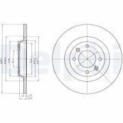 BG4322 Brzdový kotouč DELPHI