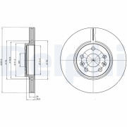 BG4338C Brzdový kotouč DELPHI