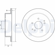 BG4940C Brzdový kotouč DELPHI
