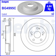 BG4995C Brzdový kotouč DELPHI