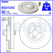 BG5125C Brzdový kotouč DELPHI