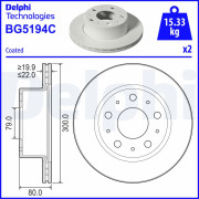 BG5194C Brzdový kotouč DELPHI