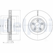 BG9071C Brzdový kotouč DELPHI
