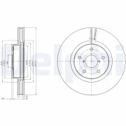 BG9084 Brzdový kotouč DELPHI