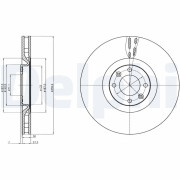 BG9107 Brzdový kotouč DELPHI