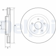 BG9195C Brzdový kotouč DELPHI