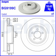 BG9199C Brzdový kotouč DELPHI