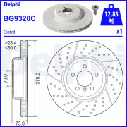 BG9320C Brzdový kotouč DELPHI