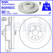 BG9582C Brzdový kotouč DELPHI