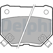 LP1057 Sada brzdových destiček, kotoučová brzda DELPHI