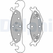 LP1262 Sada brzdových destiček, kotoučová brzda DELPHI