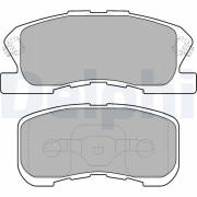 LP1551 Sada brzdových destiček, kotoučová brzda DELPHI