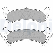 LP1627 Sada brzdových destiček, kotoučová brzda DELPHI