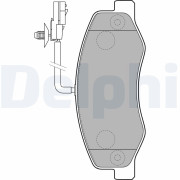 LP2192 Sada brzdových destiček, kotoučová brzda DELPHI