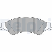 LP2484 Sada brzdových destiček, kotoučová brzda DELPHI