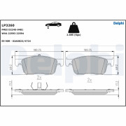 LP3260 Brzdové destičky DELPHI