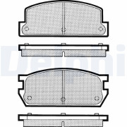 LP362 Sada brzdových destiček, kotoučová brzda DELPHI