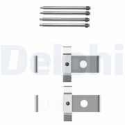 LX0408 Sada příslušenství, obložení kotoučové brzdy DELPHI