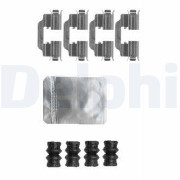 LX0603 Sada příslušenství, obložení kotoučové brzdy DELPHI