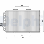 TSP0225062 Kondenzátor, klimatizace DELPHI