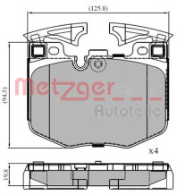 1170888 Sada brzdových destiček, kotoučová brzda GREENPARTS METZGER