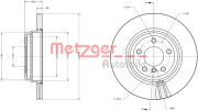 6110742 Brzdový kotouč GREENPARTS METZGER
