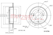 6110796 Brzdový kotouč COATED METZGER