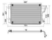 359003220910 Kondenzátor, klimatizace MAGNETI MARELLI