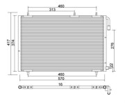 359003221380 Kondenzátor, klimatizace MAGNETI MARELLI