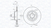 360406002301 Brzdový kotouč MAGNETI MARELLI