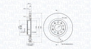 360406011601 Brzdový kotouč MAGNETI MARELLI