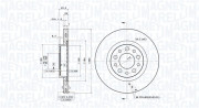 360406011801 Brzdový kotouč MAGNETI MARELLI