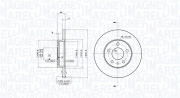 360406021701 Brzdový kotouč MAGNETI MARELLI