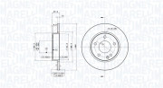 360406032601 Brzdový kotouč MAGNETI MARELLI