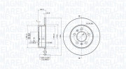 360406044301 Brzdový kotouč MAGNETI MARELLI