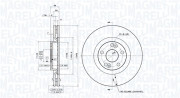 360406044401 Brzdový kotouč MAGNETI MARELLI