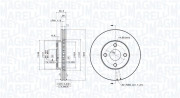 360406053401 Brzdový kotouč MAGNETI MARELLI