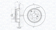 360406054301 Brzdový kotouč MAGNETI MARELLI