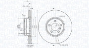 360406054401 Brzdový kotouč MAGNETI MARELLI