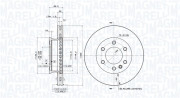 360406057101 Brzdový kotouč MAGNETI MARELLI