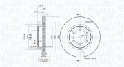 360406062801 Brzdový kotouč MAGNETI MARELLI