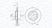 360406070801 Brzdový kotouč MAGNETI MARELLI