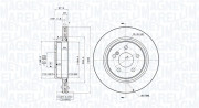 360406076700 Brzdový kotouč MAGNETI MARELLI