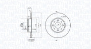 360406079001 Brzdový kotouč MAGNETI MARELLI