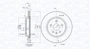 360406080901 Brzdový kotouč MAGNETI MARELLI